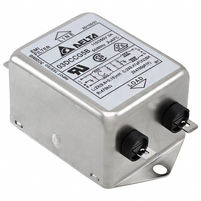 【03DCCG5B】LINE FILTER 115V/250VAC 3A CHAS