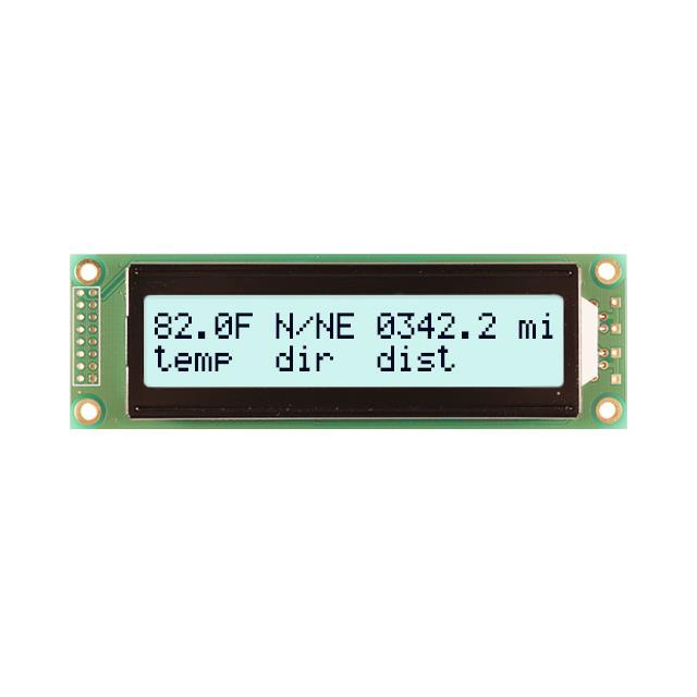 LCD MOD 40DIG 20X2 TRANSFLCT WHT【NHD-0220DZ-FSW-FBW】