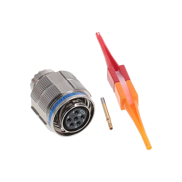 【D38999/26FB98SN】CONN PLUG FMALE 6POS GOLD CRIMP