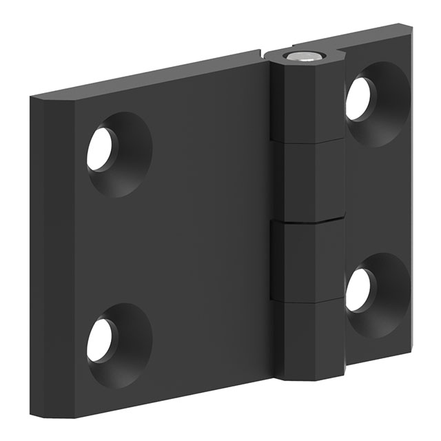 【399125】LEAF HINGE 60X90 ZAMAK BLACK POW