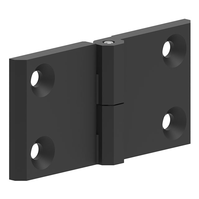 【399126】LEAF HINGE 60X120 ZAMAK BLACK PO