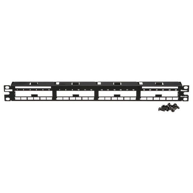 24-PORT PATCH PANEL IN BLACK ACC【QPP24BL】