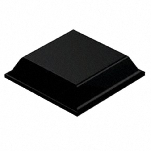 【SJ-5008-BLACK】BUMPER SQUARE 0.5"L X 0.5"W BLK
