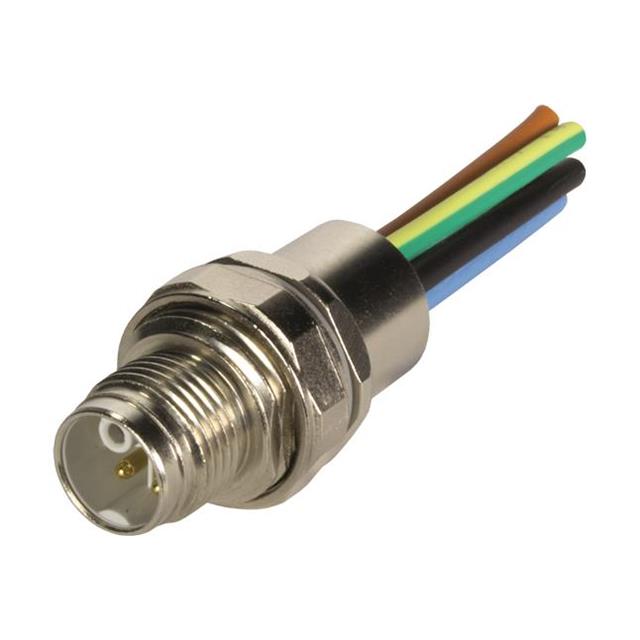 【21033095504】M12 K-CODE 4+PE PIN, MALE, SHIEL