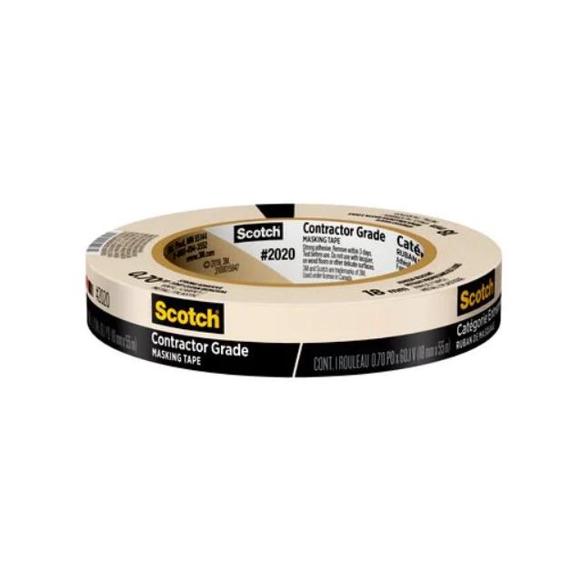 TAPE MASKING BEIGE 0.71"X60YDS【2020-18MMX55M】