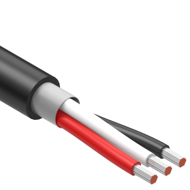 【30-02419】CABLE 3COND 20AWG BLACK SHLD