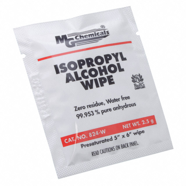 【824-WX500】WIPES WET ELEC EQUIP 6X5" 500PC
