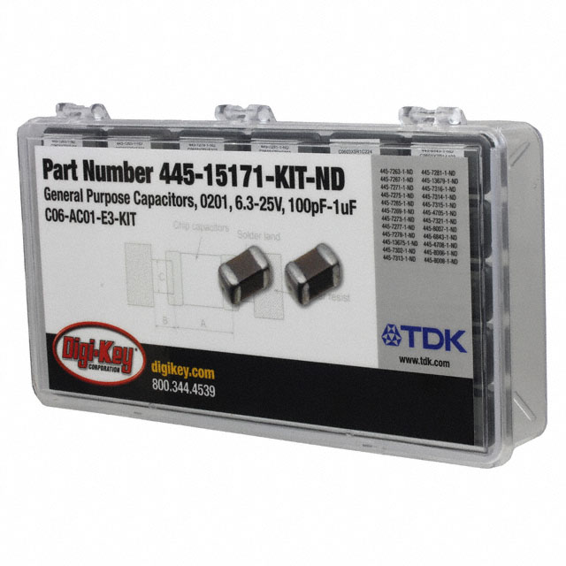 【C06-AC01-E3-KIT】CAP KIT CERAMIC 100PF-1UF 220PCS