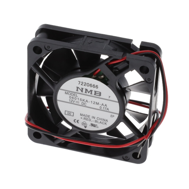 【06015KA-12M-AA-00】FAN AXIAL 60X15MM 12VDC WIRE[バルク]