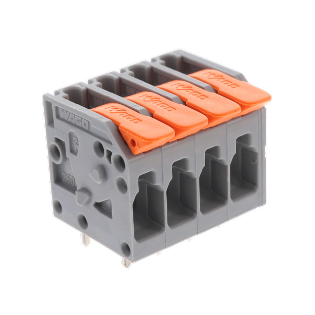 【2604-1104】PCB TERMINAL BLOCK; LEVER; 4 MM;