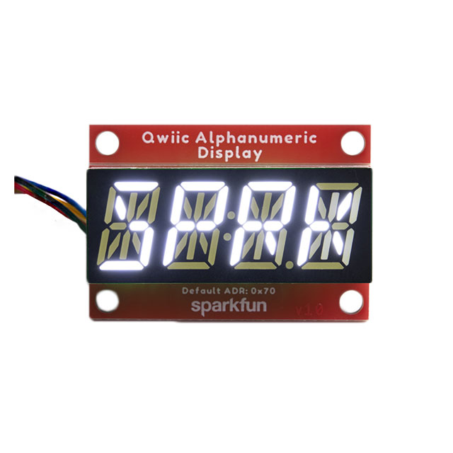 QWIIC ALPHANUMERIC DISPLAY WHITE【COM-18565】