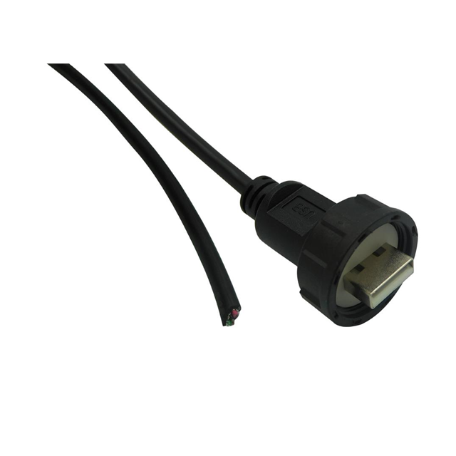 【67U2AD-006-K】CBL USB2.0 A PLUG-OPN W/COUPL 6'