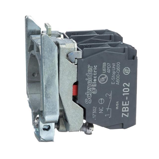 CONTACT BLK SPST-NCX2 6A 120V【ZB4BZ104】