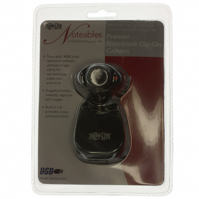 【IN3003CAM2】CAMERA USB W/MIC CLIP-ON