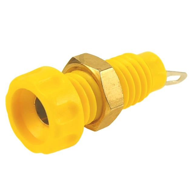 4MM PANEL SKT S14 YELLOW + NUT【CL1454】