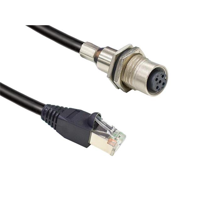 CBL ASSY CIRC 5P F TO RJ45 1.64'【MSAS-05PFFJ-SF8CA5】