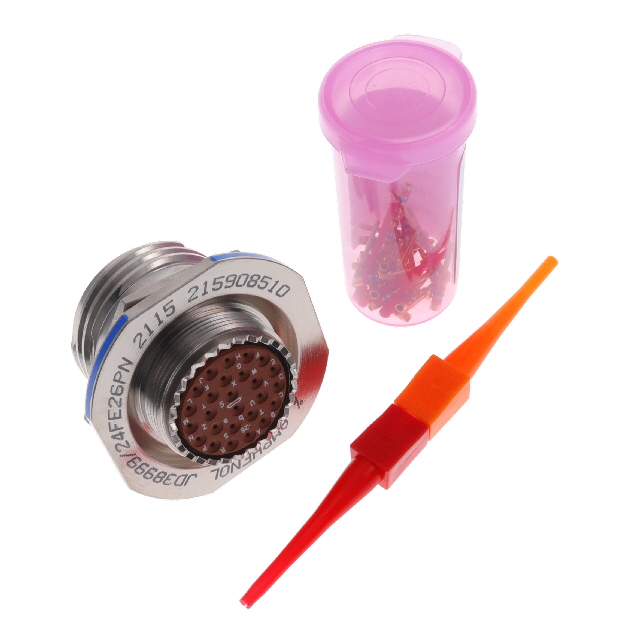 【D38999/24FE26PN】CONN RCPT MALE 26POS GOLD CRIMP