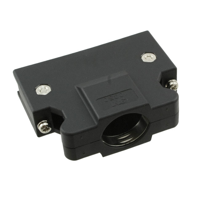 【10350-52A0-008】CONN BACKSHELL 50POS 180DEG BLK