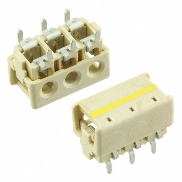 【2106489-3】CONN WIRE IDC 3POS 18AWG PCB RA