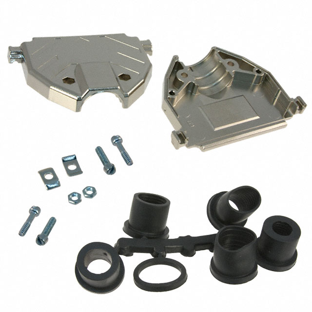 【3357-6237-1C】CONN BACKSHELL 37POS 180DEG SHLD
