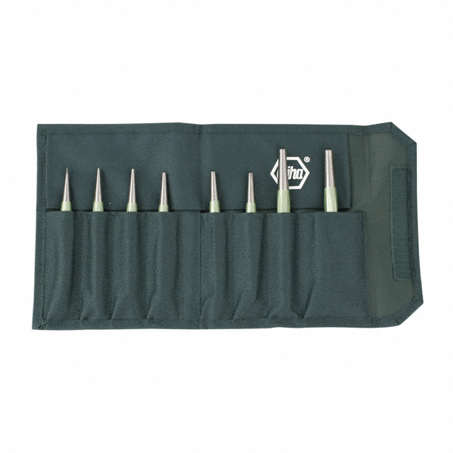 PUNCH PIN TAPER 8PC SET 1MM-8MM【12490】