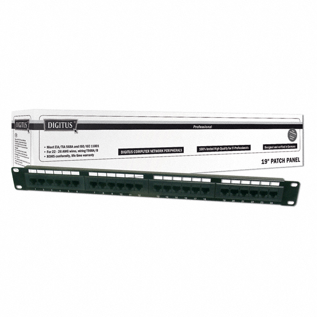 【DN-91624U】PATCH PANEL 19" 24PORT RJ45 CAT6