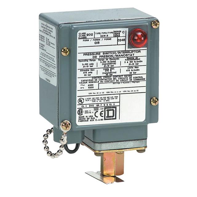 【9012GAW5G22K】9012G, PRESSURE SWITCH 9012 G, A