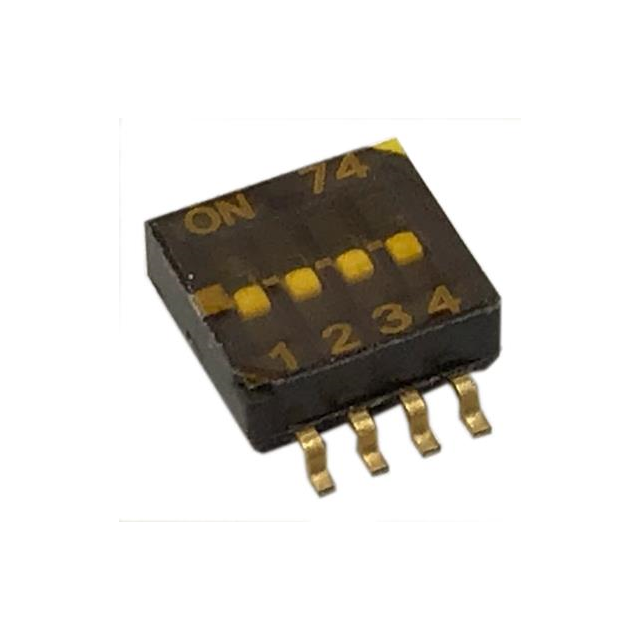 【218-4LPSTRF】SWITCH SLIDE DIP SPST 0.025A 24V