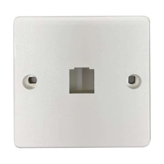 【N042F-W01】1-PORT FRENCH-STYLE WALL PLATE,