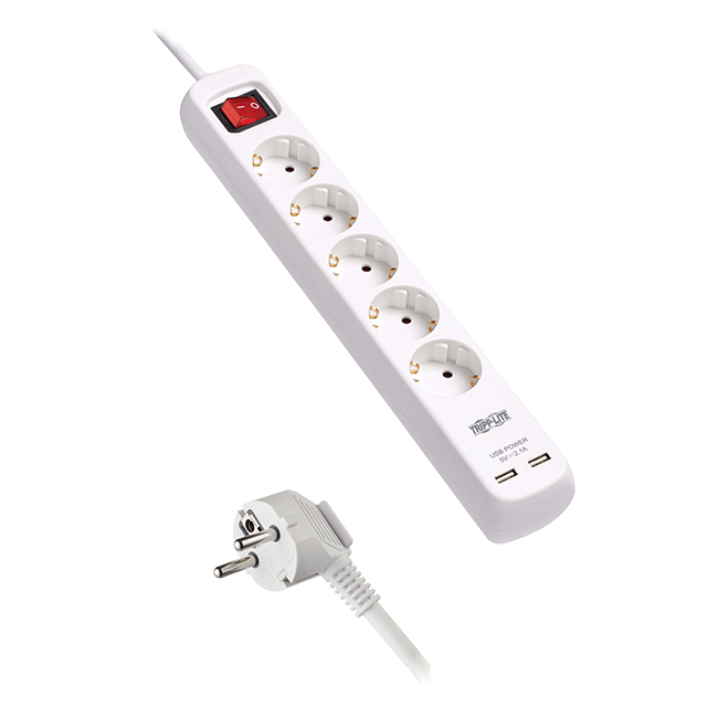 【PS5G3USB】5-OUTLET POWER STRIP WITH USB-A