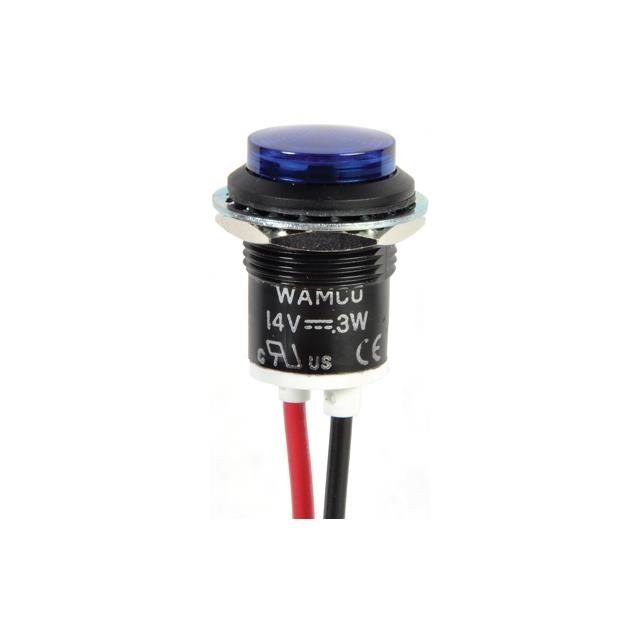 【WL-557-1803-203F】LED PNL IND BLUE WIRE LEADS