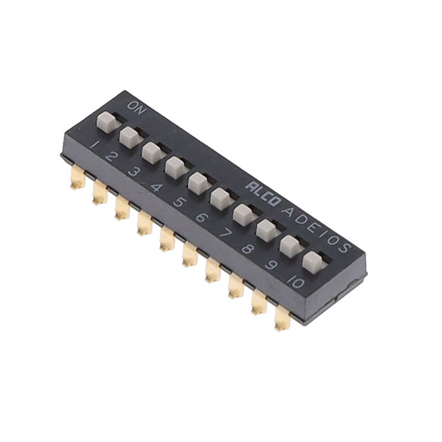 【ADEN10STU04】SWITCH DIP SLIDE SPST 25MA 24V