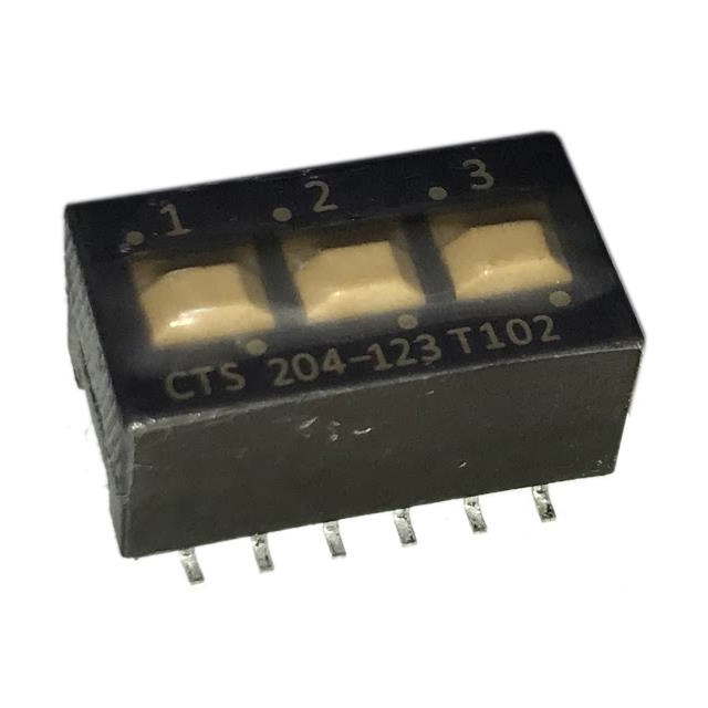 【204-123STR】SWITCH SLIDE DIP SPDT 0.05A 24V