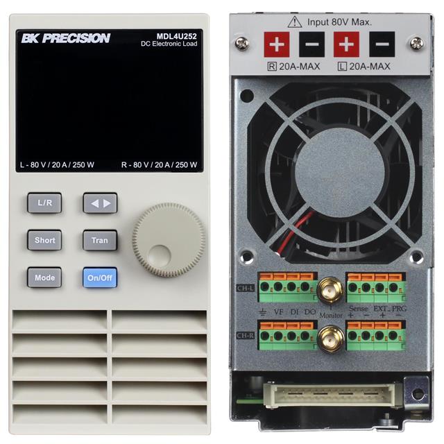 Multi Volt Loadmodule 80V/20A/250W 2 CH DC LOAD MODULE MDL4U252 B&K Precision製|電子部品・半導体通販のマルツ