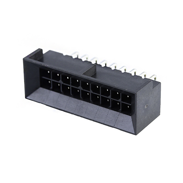 CONN HEADER R/A 18POS 3MM【0444281801】