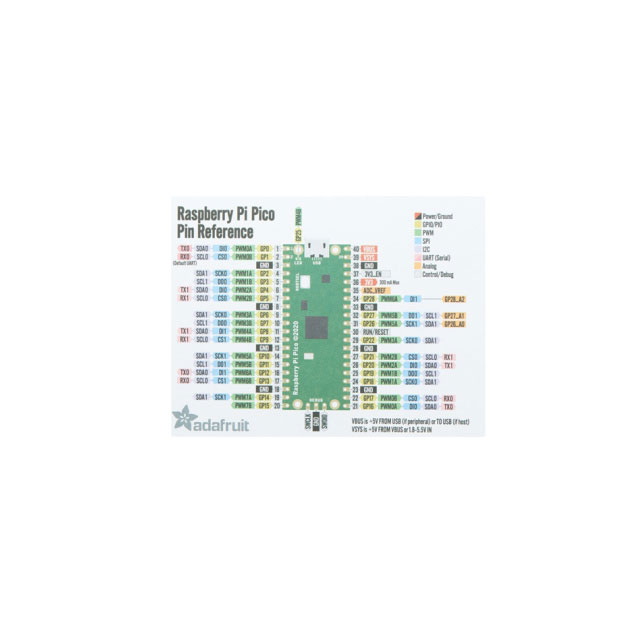 【4901】ADAFRUIT GPIO REFERENCE CARD FOR