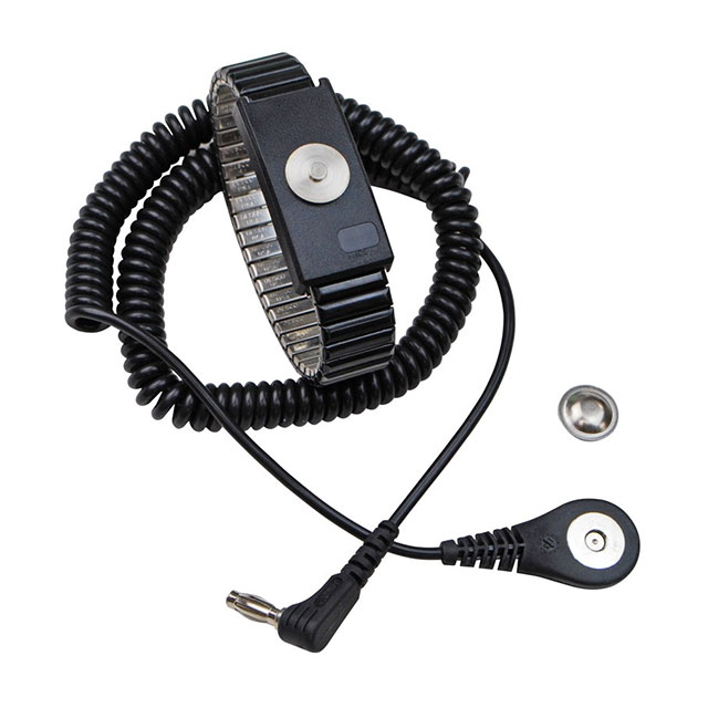 WRST STRP ADJ MTL ONYX 6' ANG CR【09204】