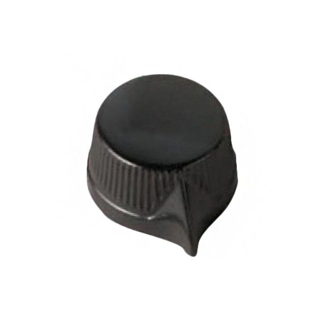 KNOB KNURLED W/SKIRT 0.253" PHEN【1400-W】