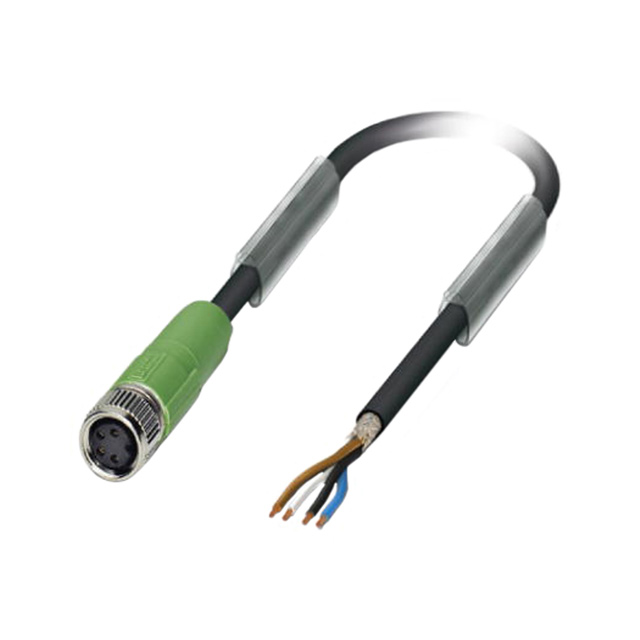 CIRC CBL 4POS PLUG TO WIRE 4.92'【1521915】