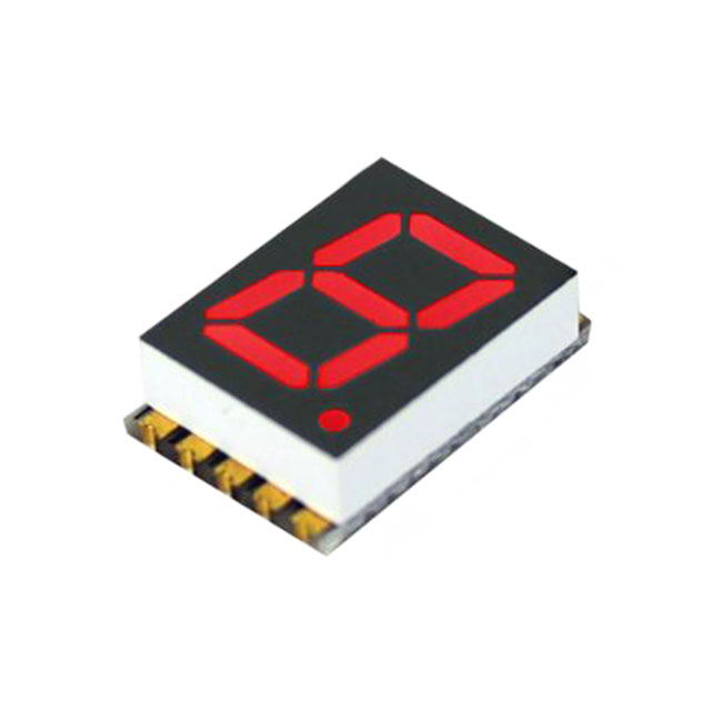 DISPLAY 7SEG 0.39" SGL RED 10SMD [digi-reel品]【DSM7TA39101T】