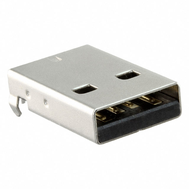 【USB-AM-S-F-B-TH】CONN PLUG USB2.0 TYPEA 4POS R/A