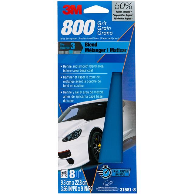 3M BLUE SANDPAPER 31581-8, 3 2/3【31581-8】