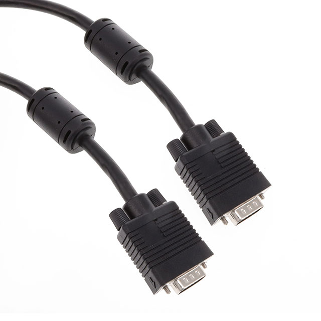 【CA-VGA-M-M-6FT】CABLE ASSY HD15 SHLD BLACK 1.83M