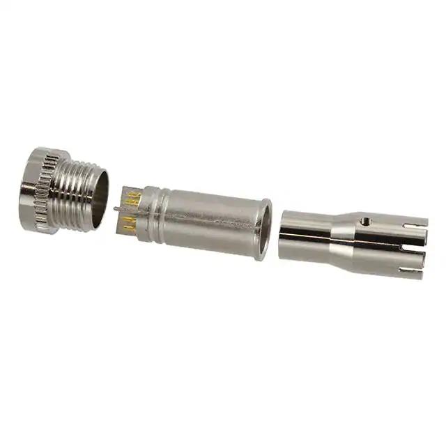 M12 8P X-CODE MALE 7.5MM BACKSHE【858-X08-10TRLS4】