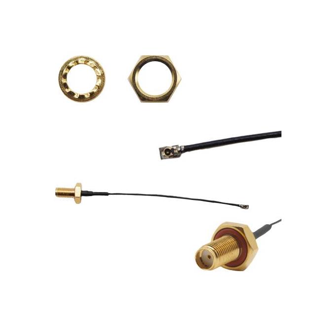 【ASMGAL010XC137S11】COAX CBL SMA TO MHF4 3.9"