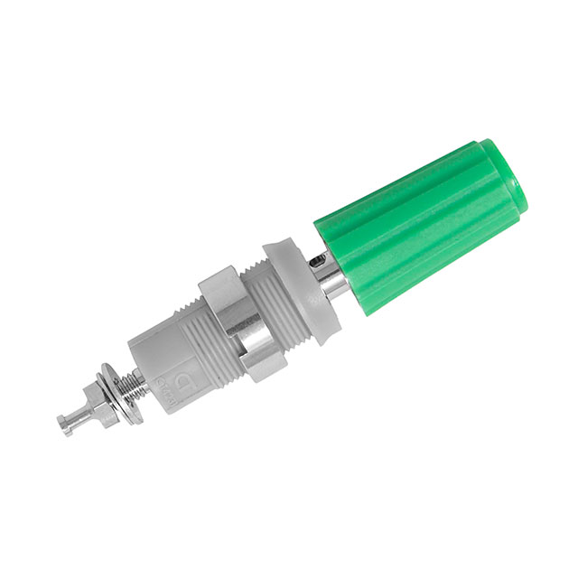 【CT4231-NI-5】4MM SHEATHED BINDING POST, GREEN