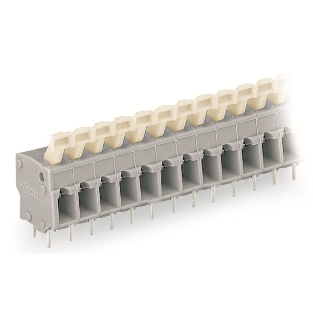 【257-406】PCB TERMINAL BLOCK; PUSH-BUTTON;