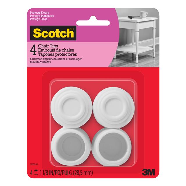 【SP606-NA】SCOTCH CHAIR TIPS SP606-NA, WHIT
