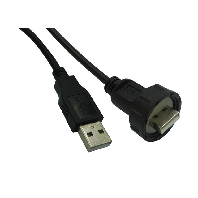 【67U2AC-006-K】CBL USB2.0 A PLUG-A PLUG W/COUPL