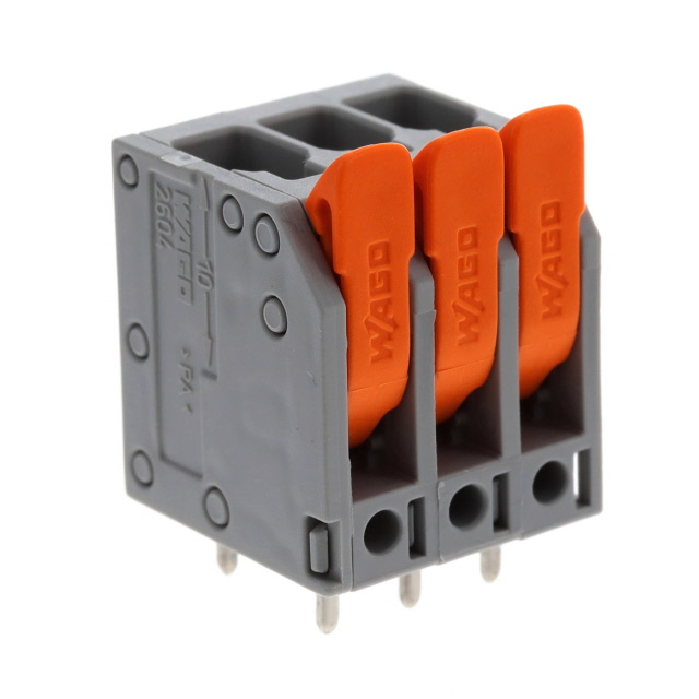 【2604-3103】PCB TERMINAL BLOCK; LEVER; 4 MM;